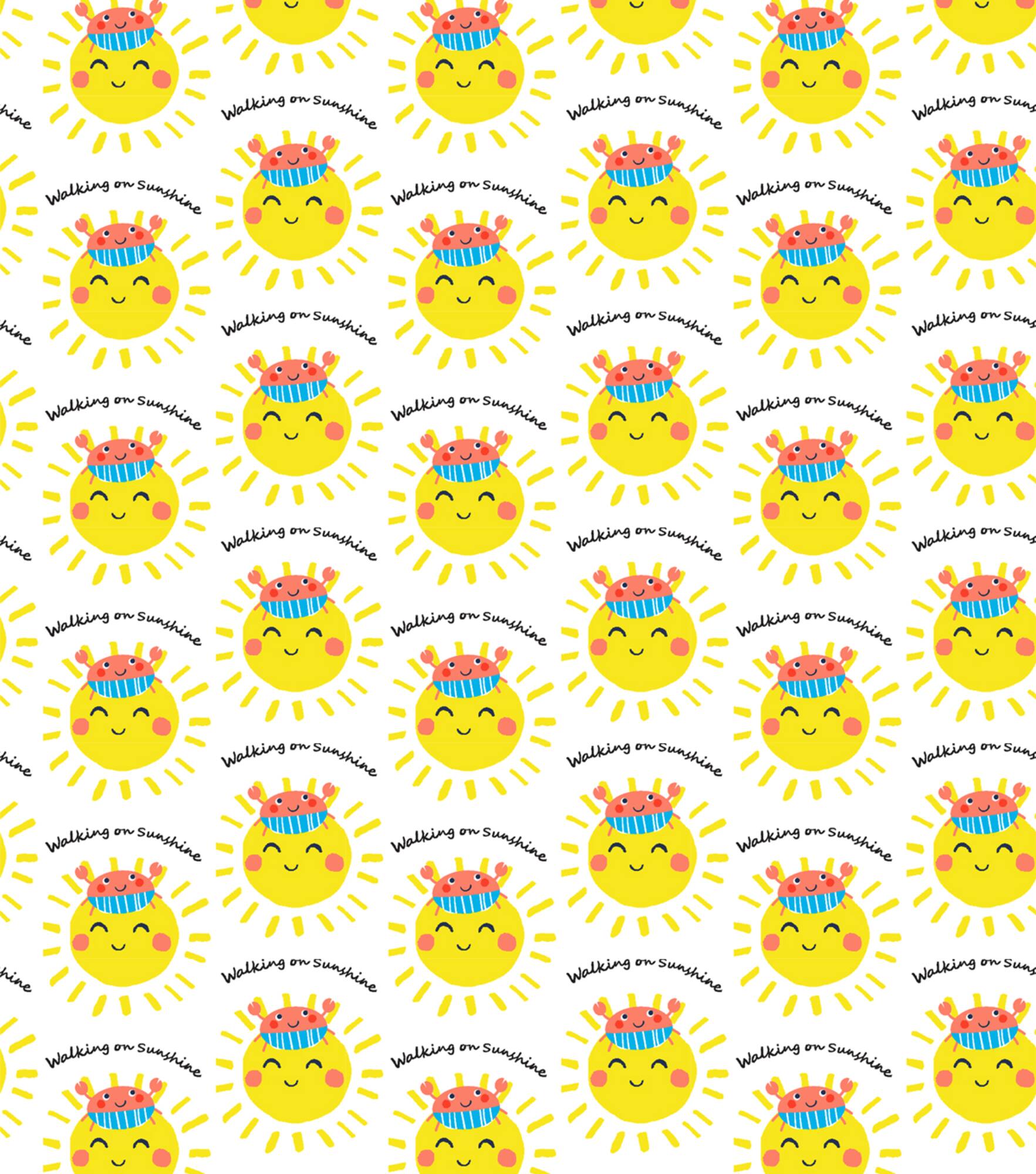 Springs Creative Love the Sea Walking on the Sun Cotton Fabric